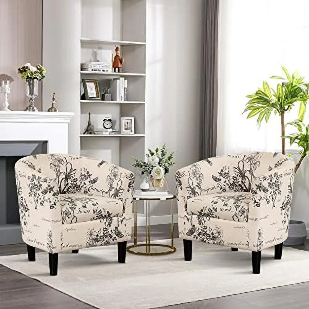 Yellow Upholstered Accent Chair with Ottoman C141197