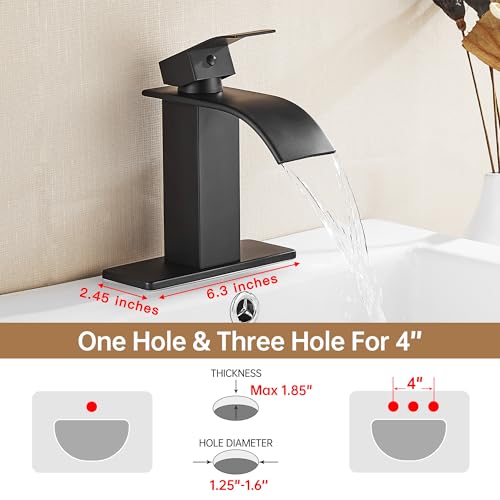 Tall Matte Black Vessel Sink Faucet X69148