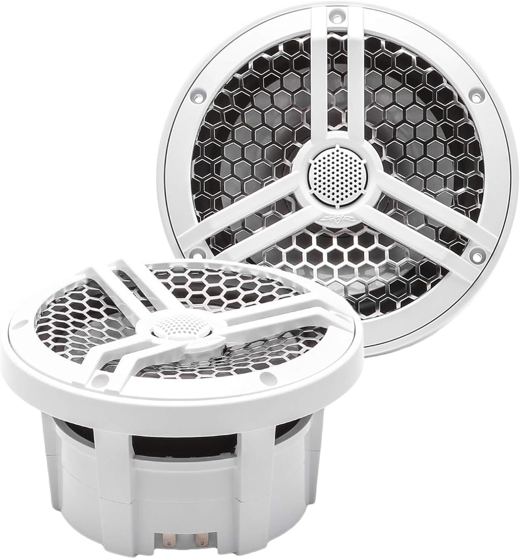 6.5" 2-Way Marine Coaxial Speakers, Pair (White) Z751