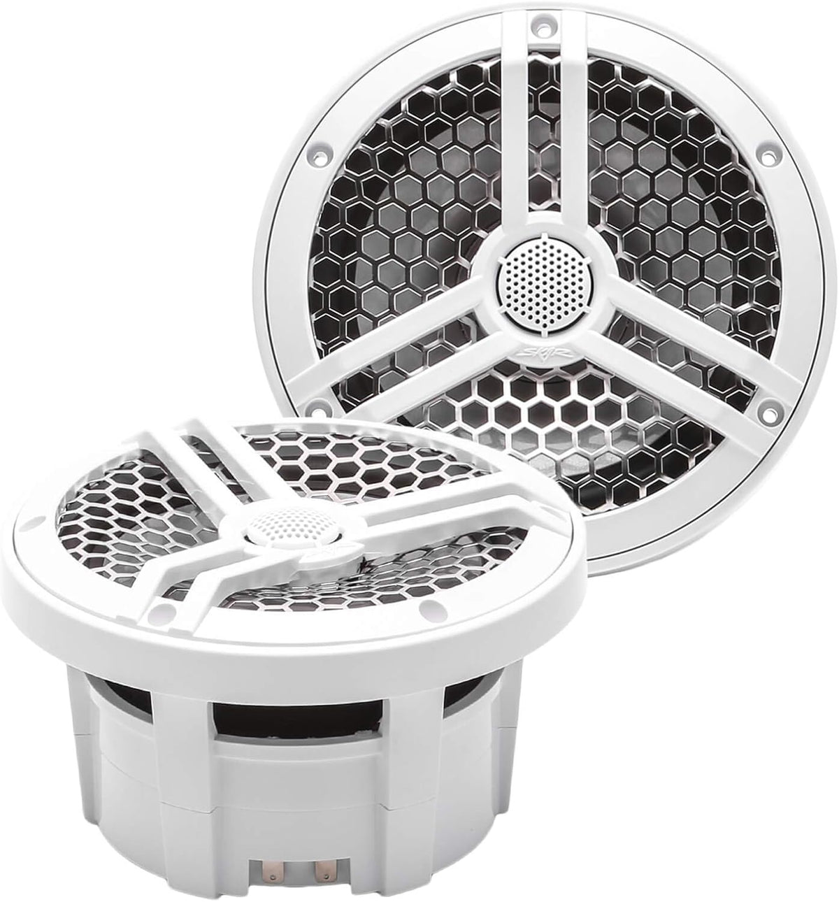 6.5" 2-Way Marine Coaxial Speakers, Pair (White) Z751