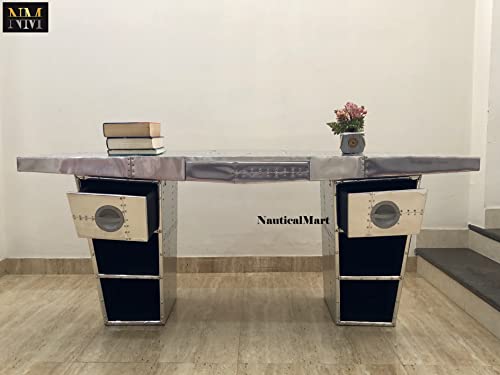 Aviator Wing Desk Aluminium Desk 72 Inches L59773