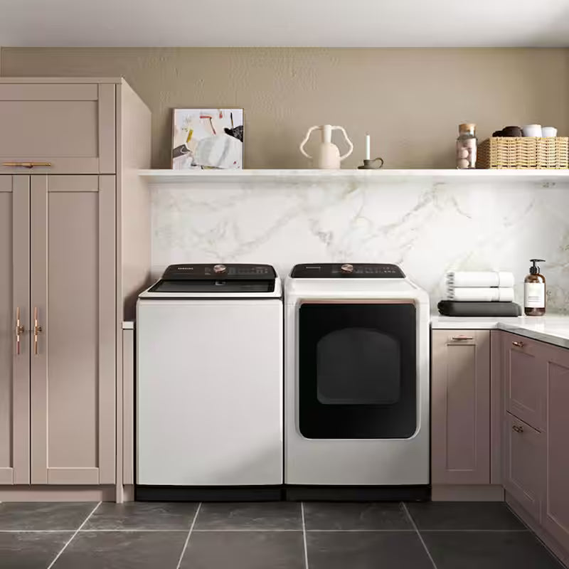 5.5 cu. ft. Smart Top Load Washer with Auto Dispense System in Ivory H832