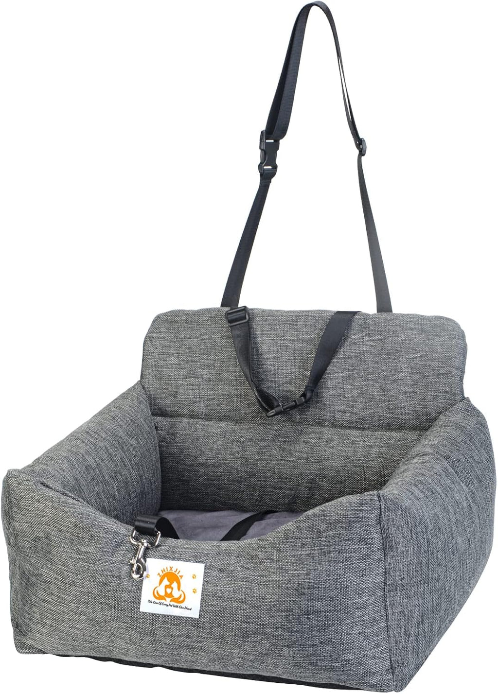 Dog Car Seat with Storage Pocket and Safety Leash A395
