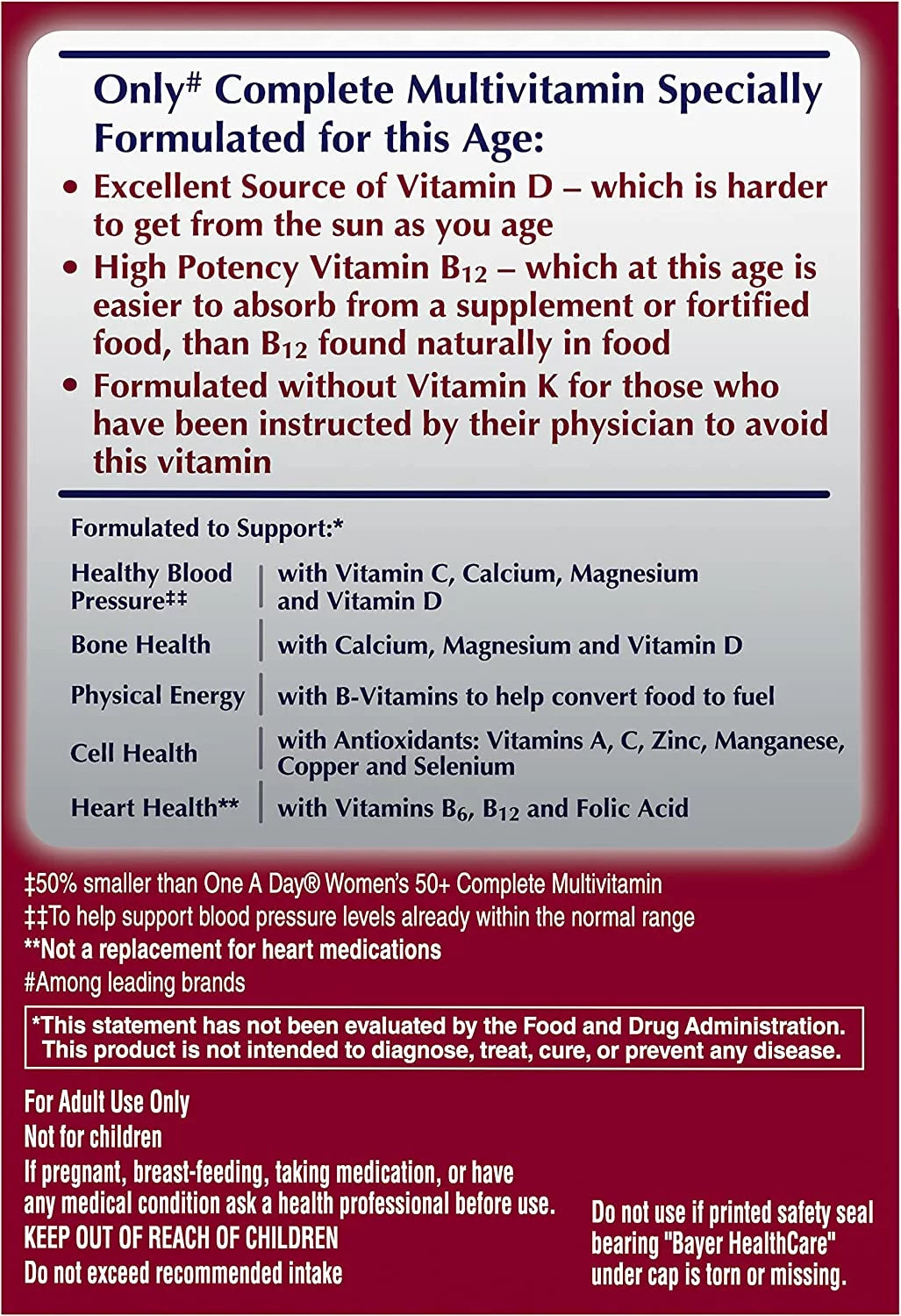 5 Pack 150 Tablets Multivitamin S115009