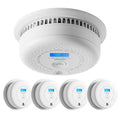 10-Year Battery Smoke and Carbon Monoxide Alarm with Display, 5-Pack R287