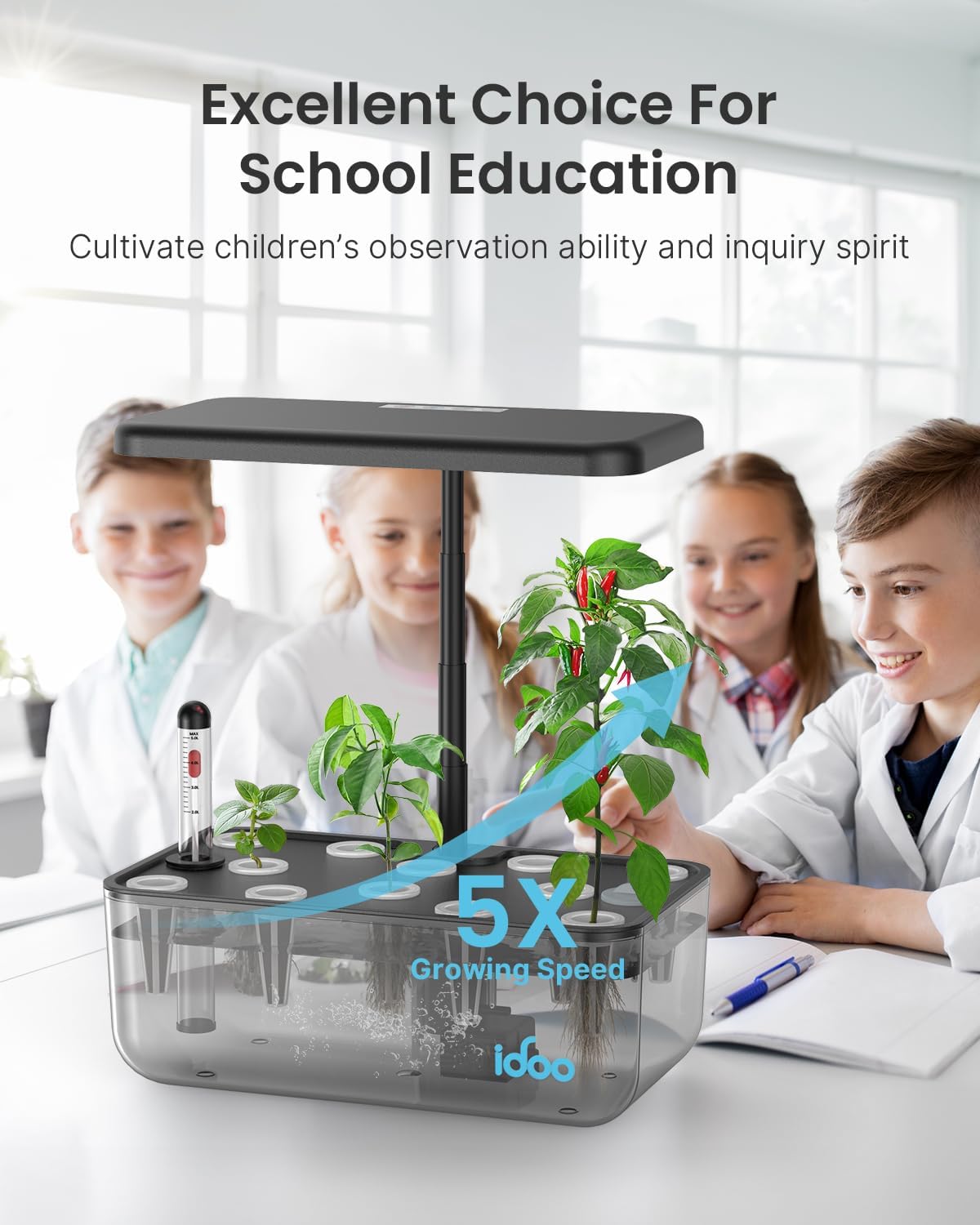 12 Pods Hydroponics Growing System with LED Grow Light L910127