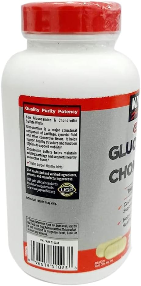 Extra Strength Glucosamine 1500mg Chondroitin 1200mg Sulfate 220 Tablets Pack of 2 H112834