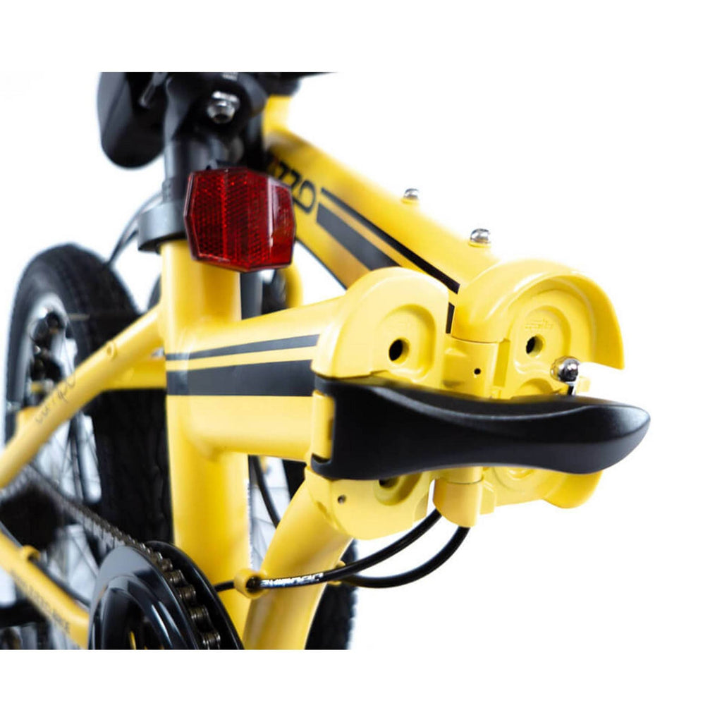 Yellow 7-Speed Aluminum Folding Bike F492