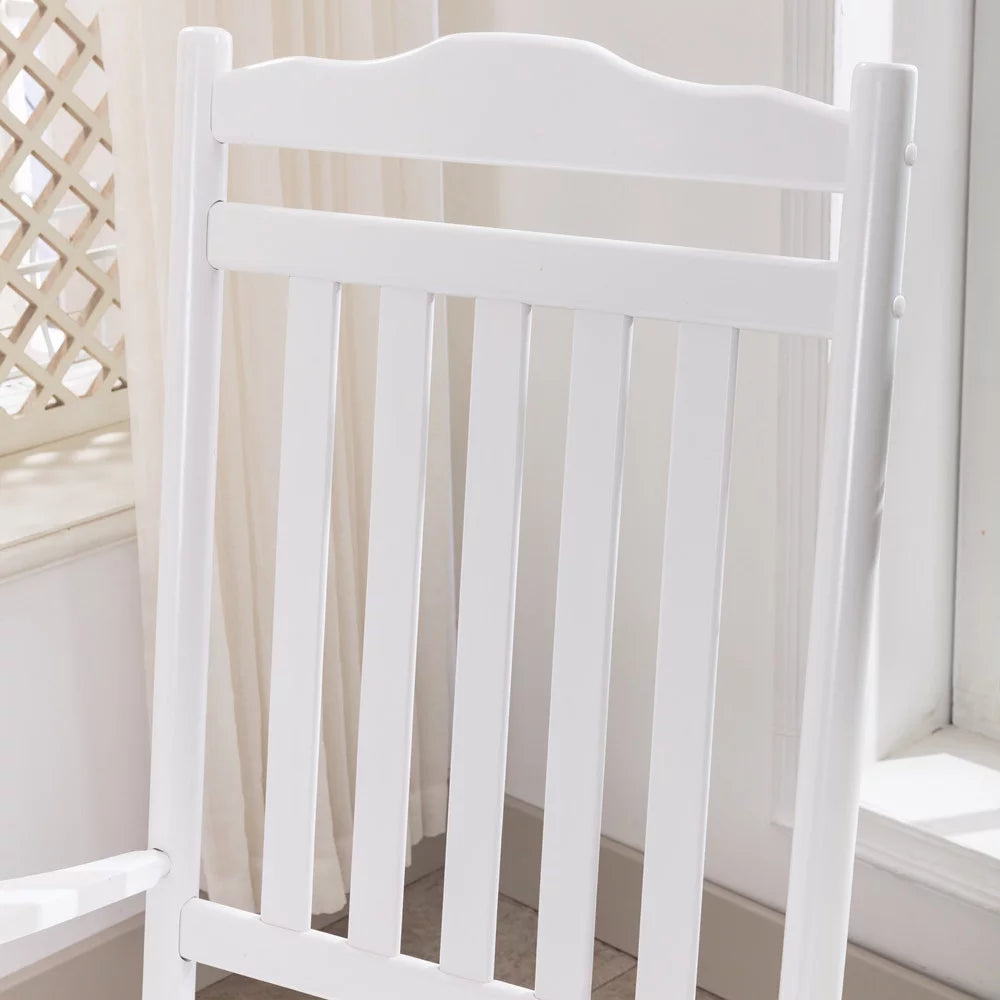 White Wood Rocking Chair W4629