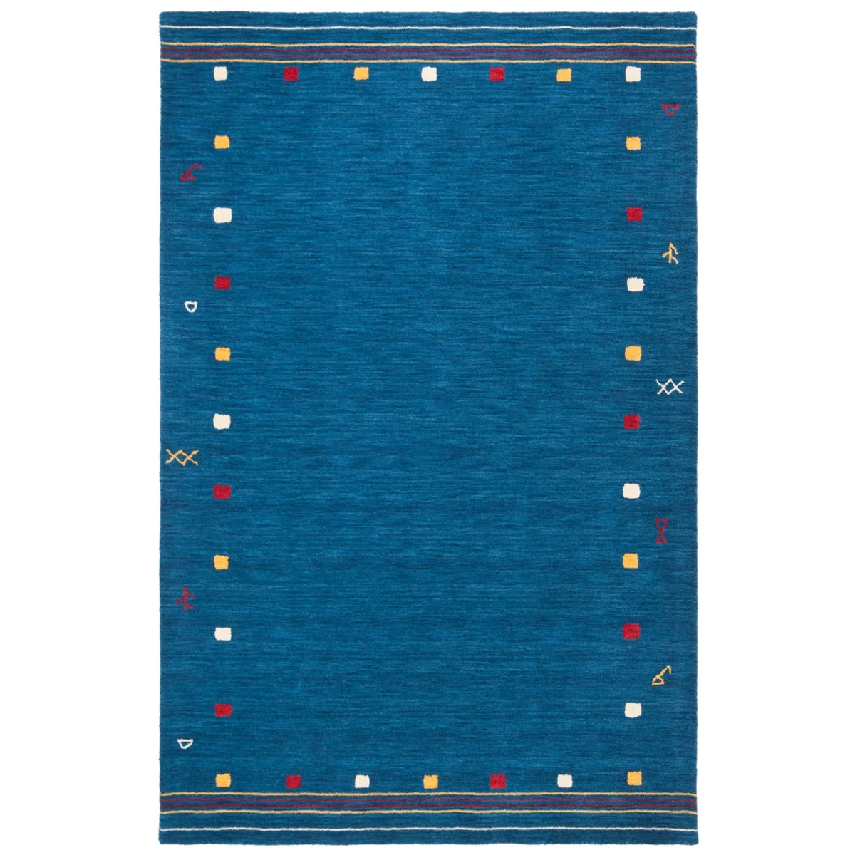 Blue Beige Traditional Wool Area Rug 9'6" x 13'6" P720