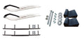 White XT Snowmobile Skis with 8" Round Bars Complete Kit X879458