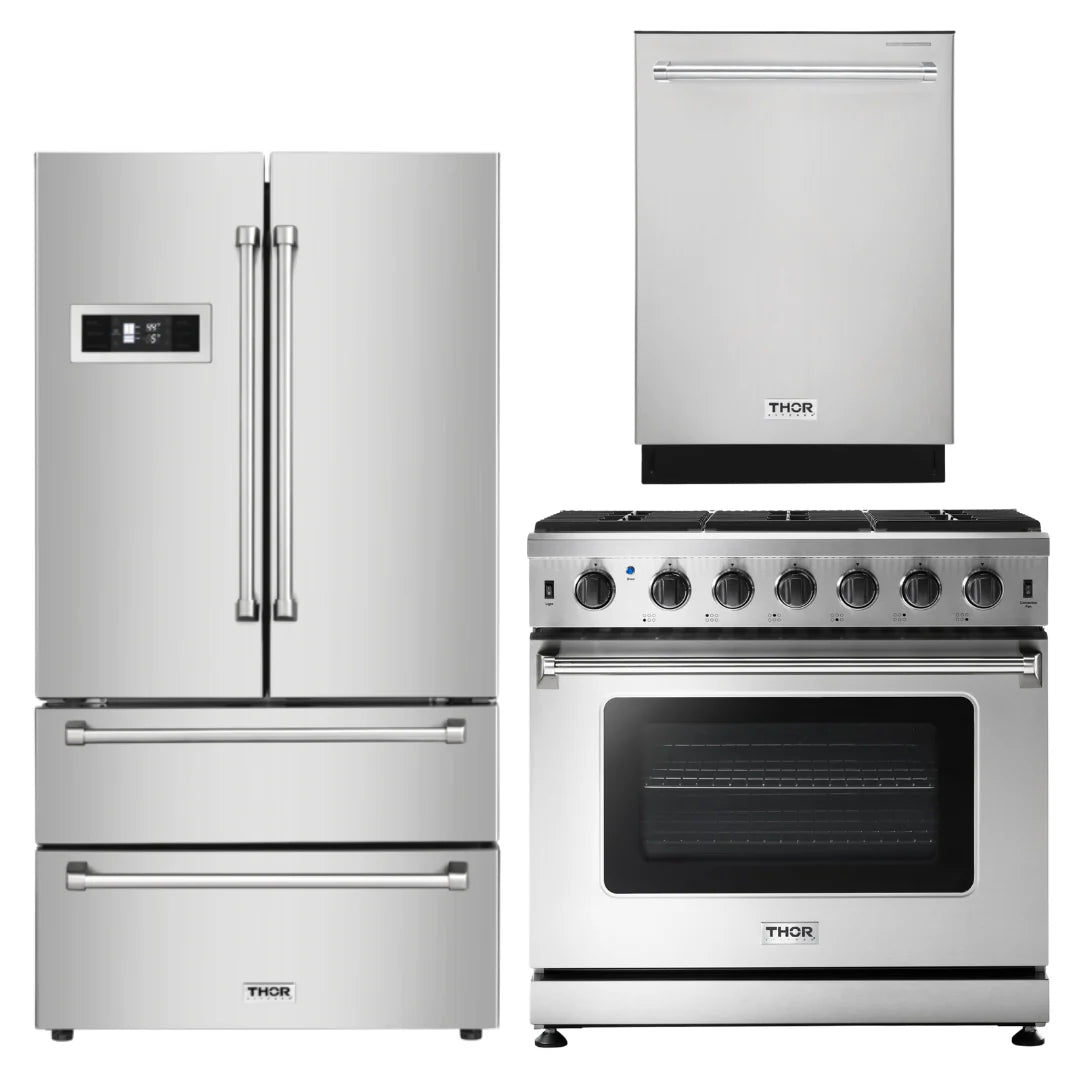 36 Gas Range, Refrigerator, Dishwasher C2278