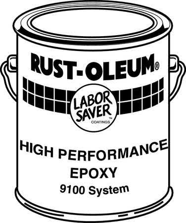 Safety Blue Epoxy Mastic Coating, 1 Gal K760