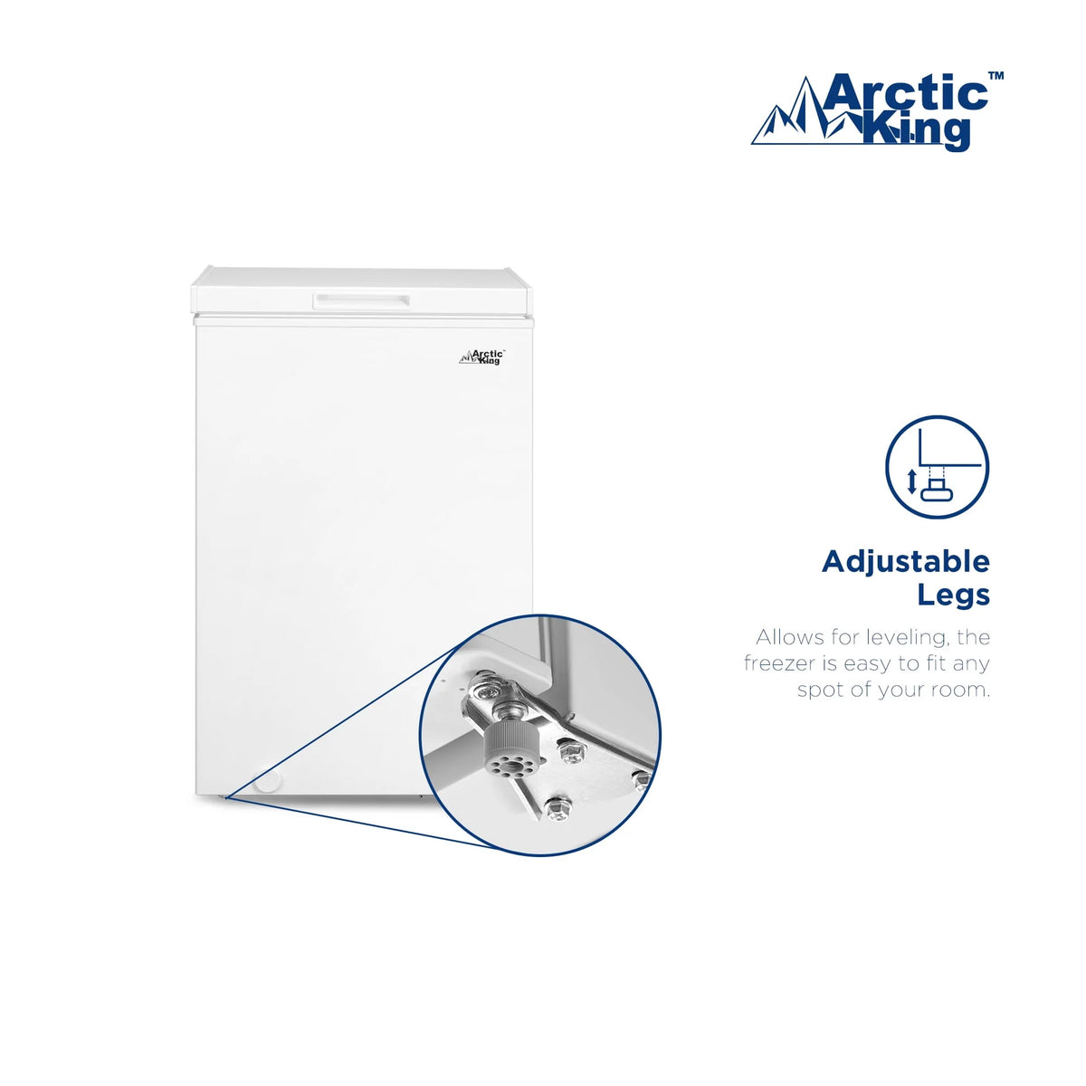 3.5 Cu ft White Chest Freezer N4333