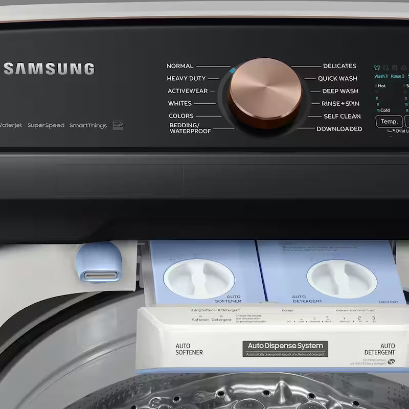 5.5 cu. ft. Smart Top Load Washer with Auto Dispense System in Ivory H832
