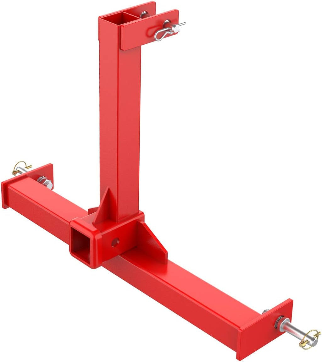 Red 3 Point Trailer Hitch with 2 Receivers R982507