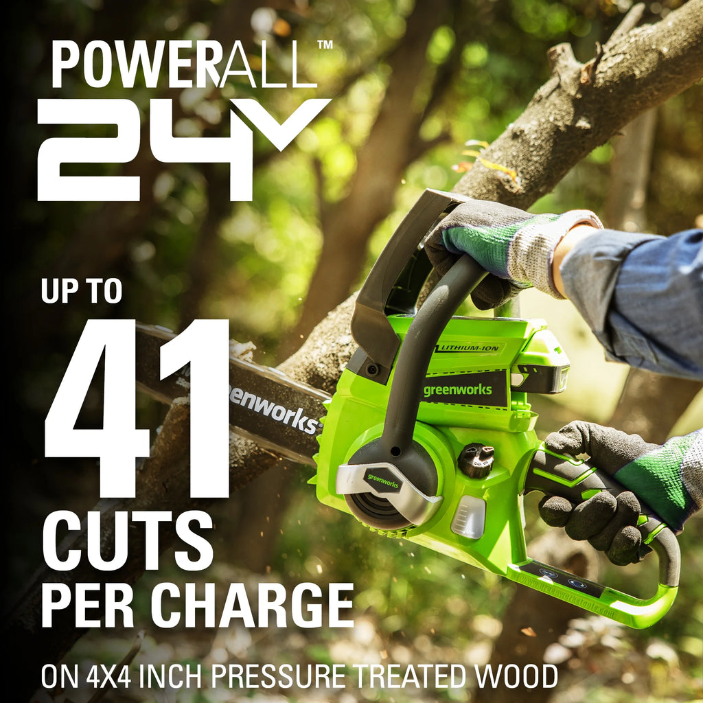 24V Cordless Chainsaw with 2.0 Ah Battery & Charger E5487