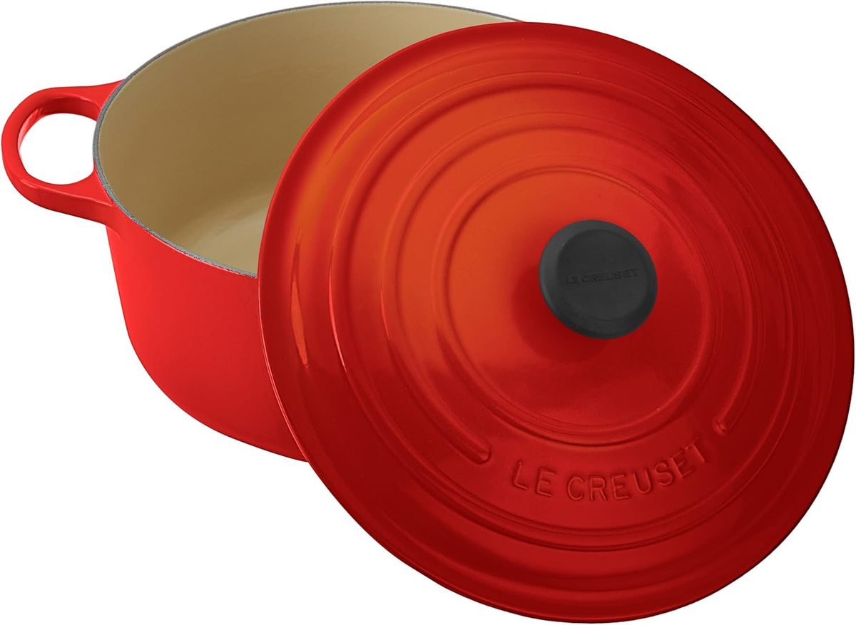 7.25 qt Enameled Cast Iron Round Dutch Oven W2216