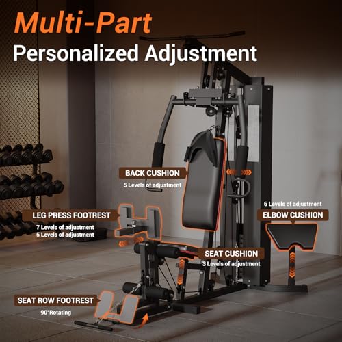 Multifunctional Full Body Workout Machine with 150LBS Weight Stack N335183