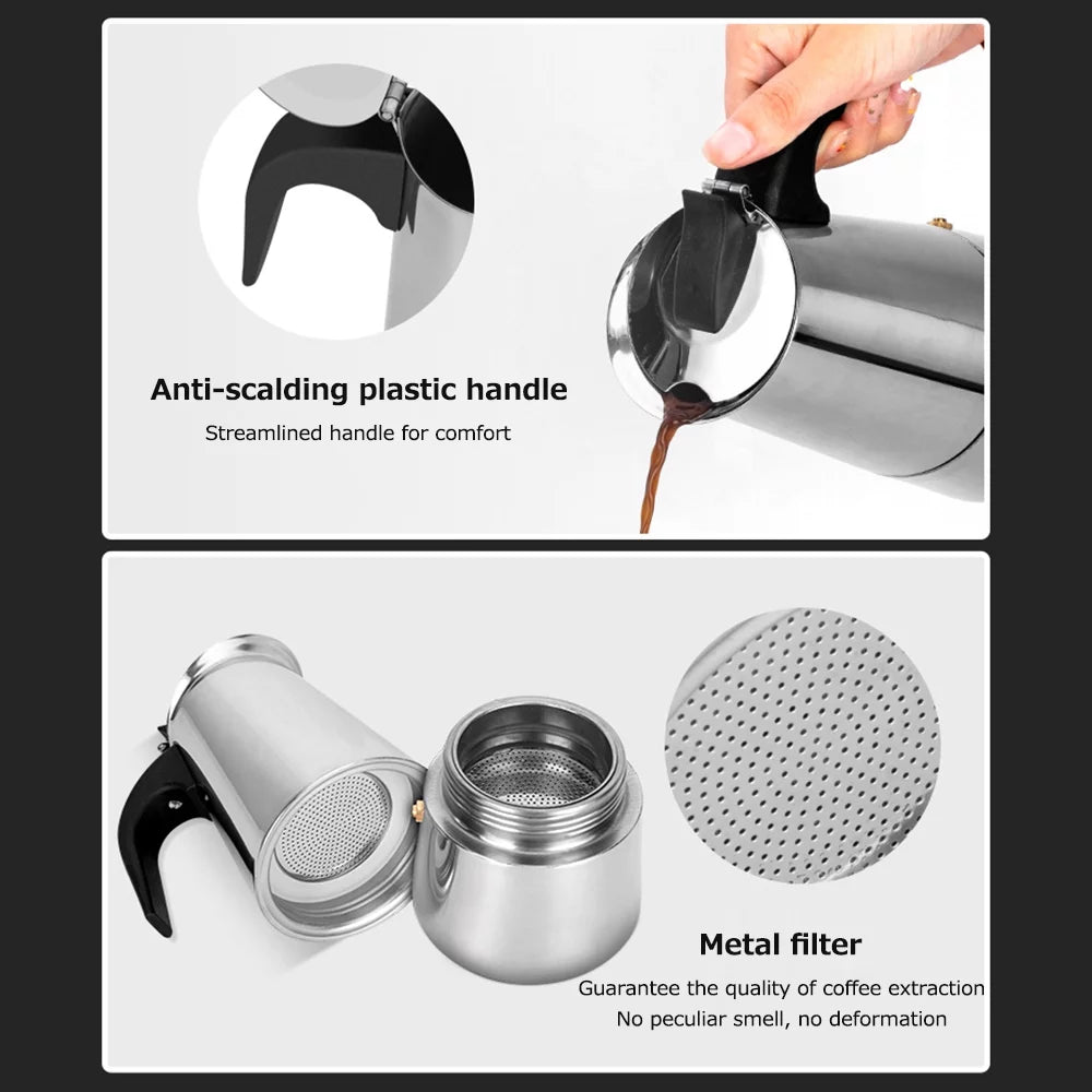 Stainless Steel Electric Coffee Maker Q33065