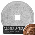 Hand-Painted Polished Copper Ceiling Medallion U18478