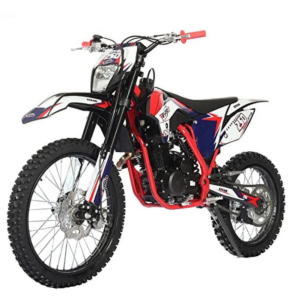 250cc Gas Pit Dirt Bike, 5-Speed Manual Transmission, Electric/Kick Start V7838