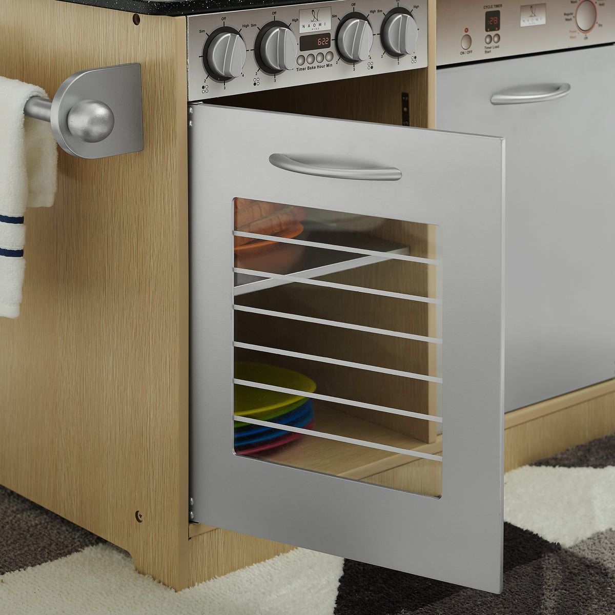 Natural Wooden Kids Play Kitchen F71593