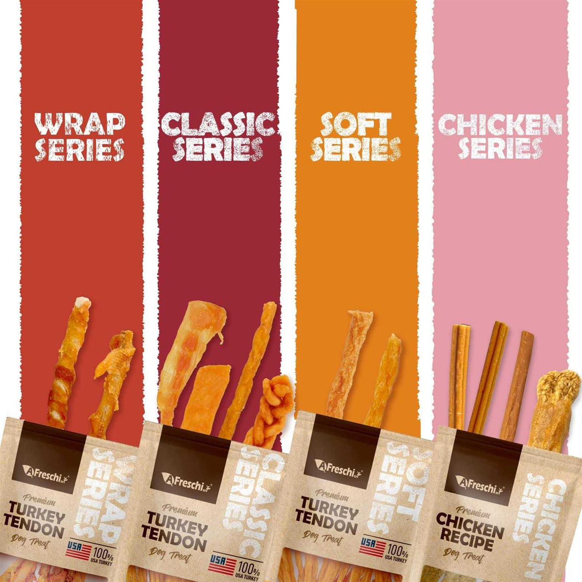 Turkey Tendon Dog Treats X5026
