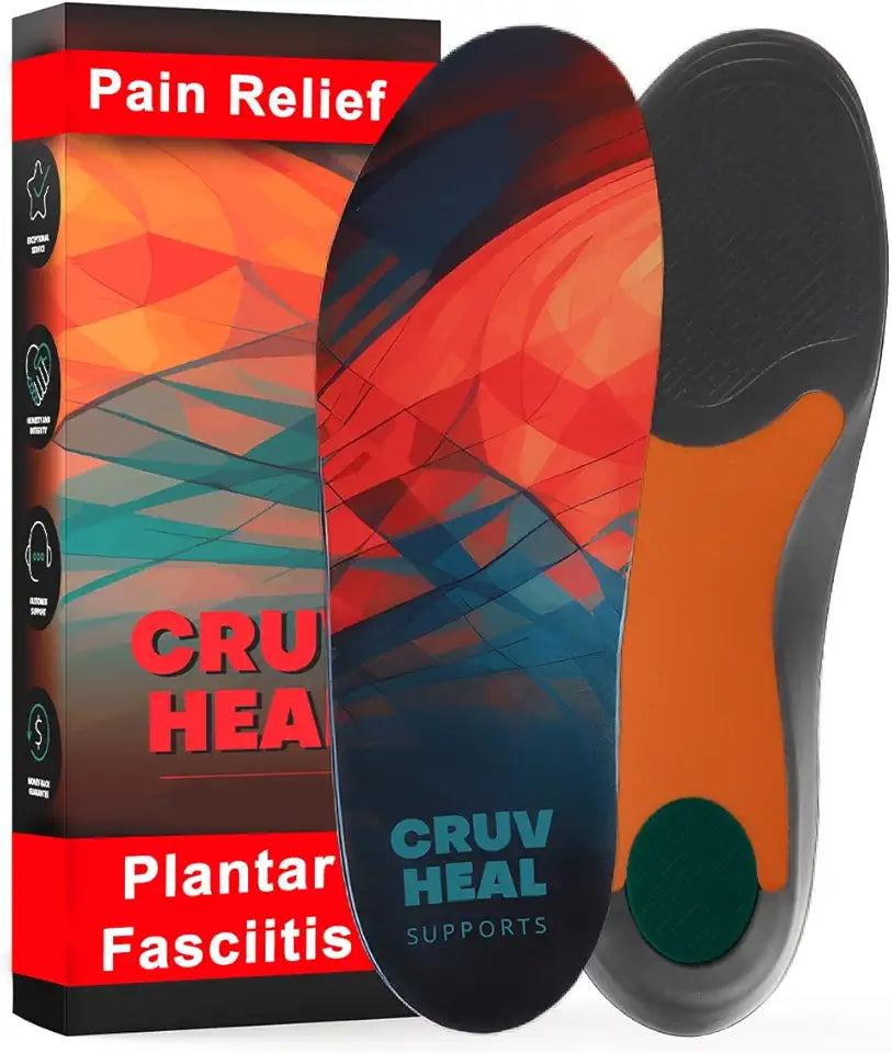 Anti Fatigue Medium Arch Support Shoe Insert Orange XL S4461