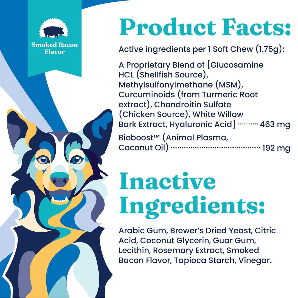 Solid Gold Soft Chews Glucosamine Chondroitin Joint Supplement for Dogs G614