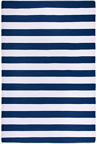 Teal & White 9 x 12 ft Waterproof Reversible Outdoor Camping Rug B67481