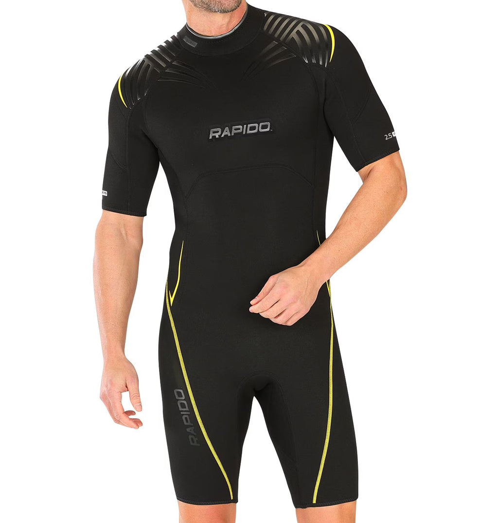 Men's Neoprene Wetsuit Shorty Scuba Snorkeling Surf Suit - XL N5682