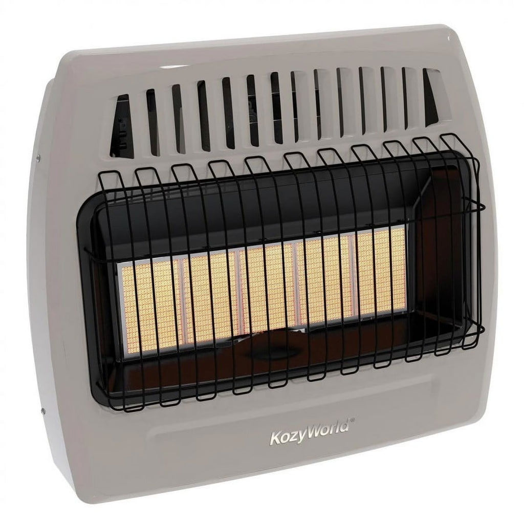 30,000 Btu 5 Plaque Natural Gas Infrared Vent Free Wall Heater K837231