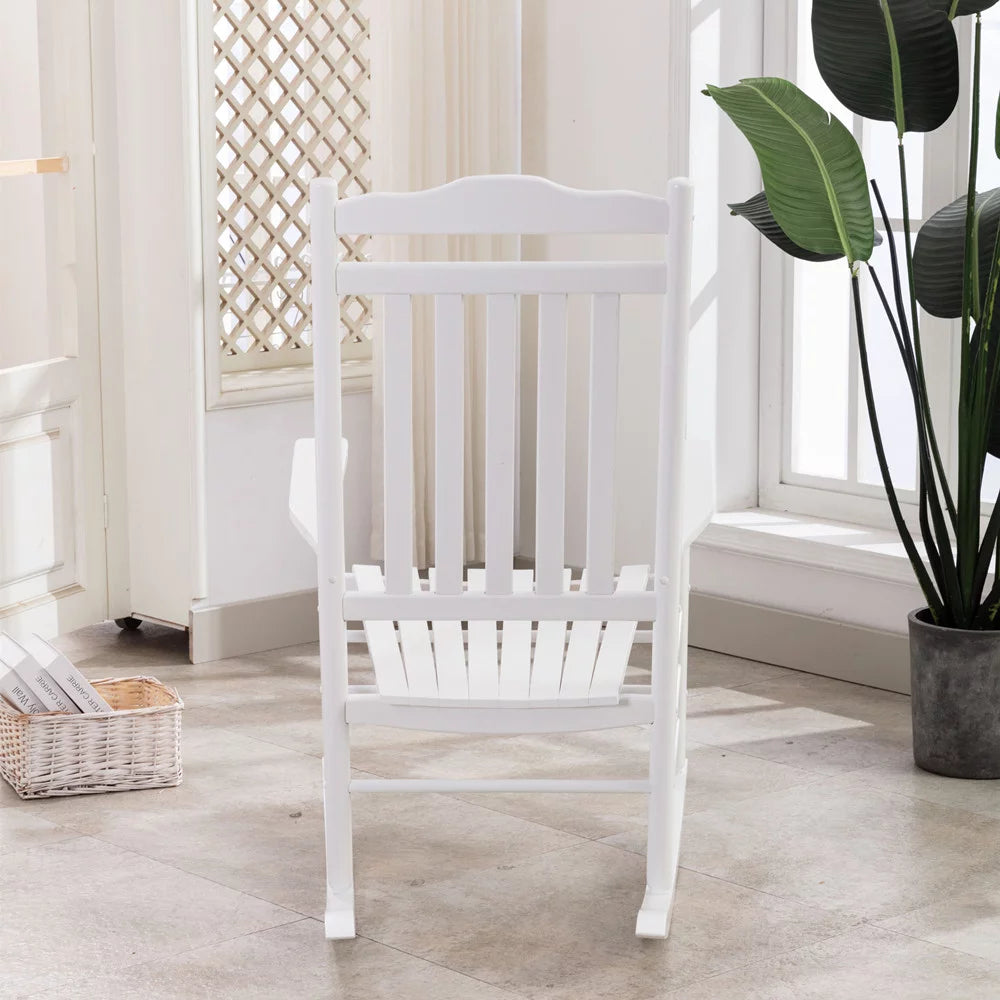 White Wood Rocking Chair W4629