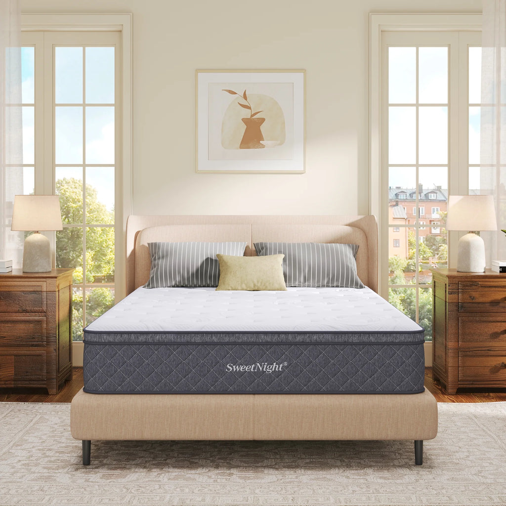 10 Memory Foam Pocketed Spring Hybrid Mattress Queen Size S2286