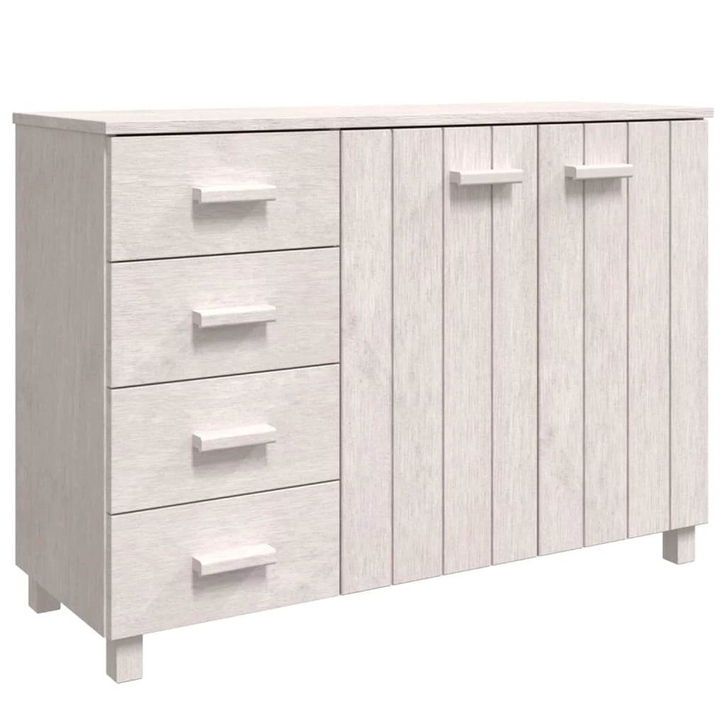 White Solid Wood Pine Sideboard T121690