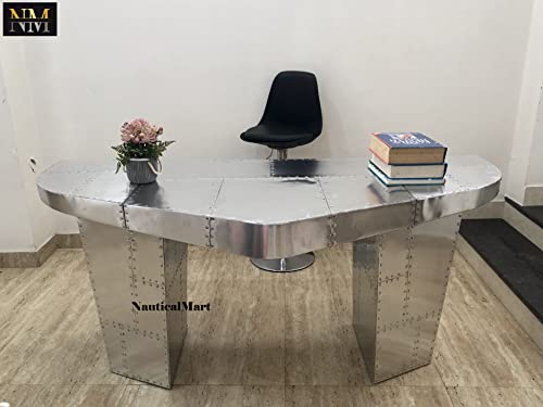 Aviator Wing Desk Aluminium Desk 72 Inches L59773