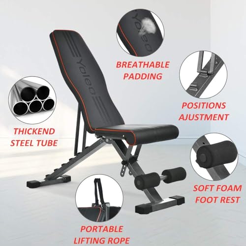 Adjustable Foldable Weight Bench 330 lbs Capacity I372