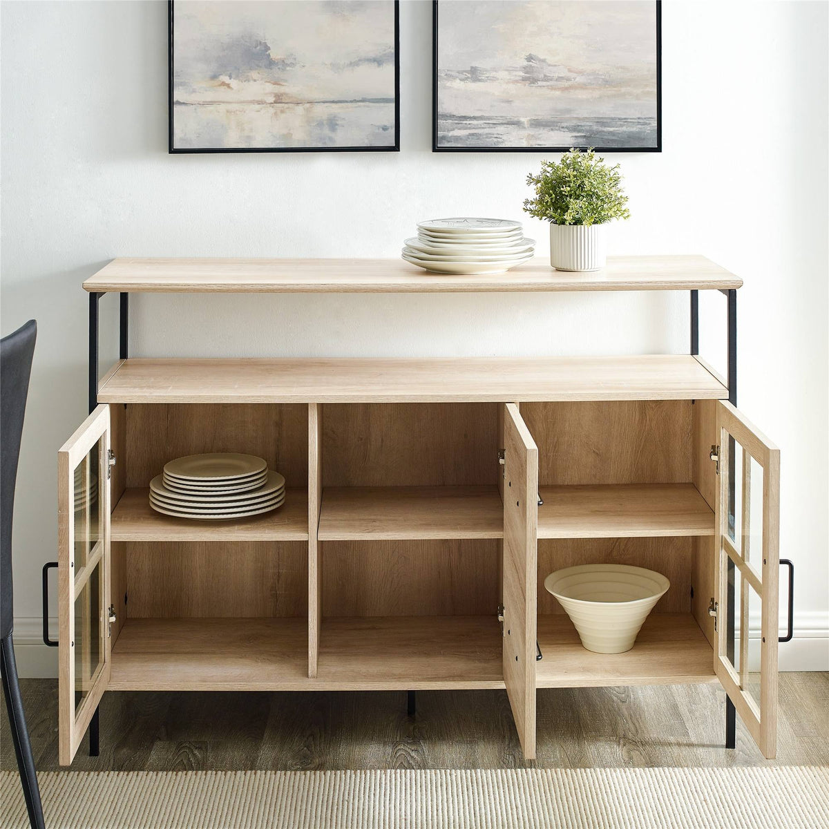 48-Inch Industrial 3-Door Buffet P639