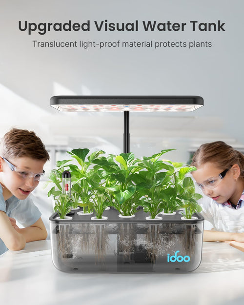 12 Pods Hydroponics Growing System with LED Grow Light L910127