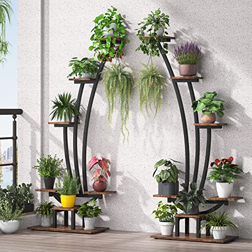 6-Tier Tall Metal Plant Stand Pack of 2 Q997831