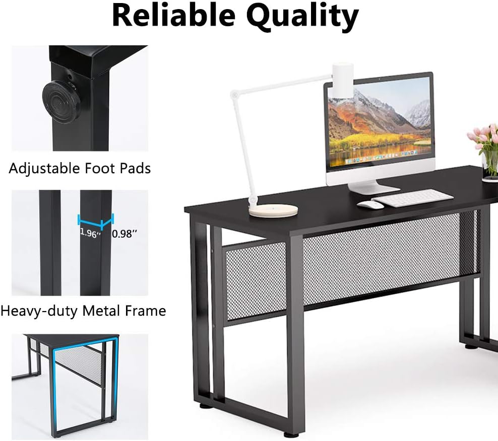 L-Shaped Computer Desk with File Cabinet U139