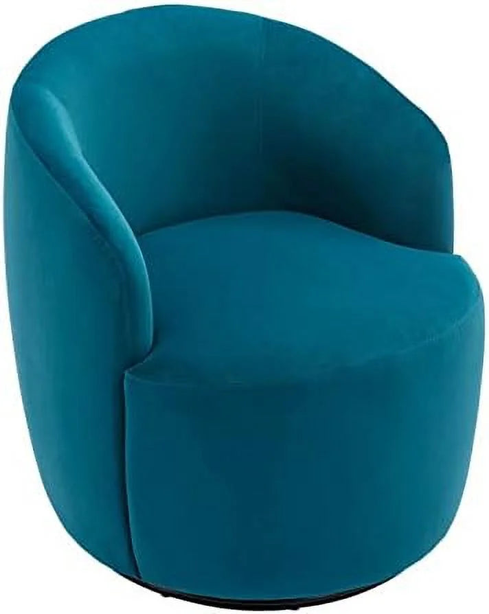 Swivel Barrel Chair Teddy Sherpa Upholstered Accent Armchair S271190