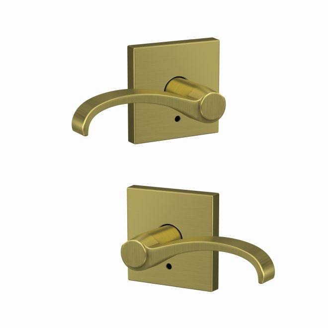 Satin Brass Finish Non Turning Dummy Lever I7335