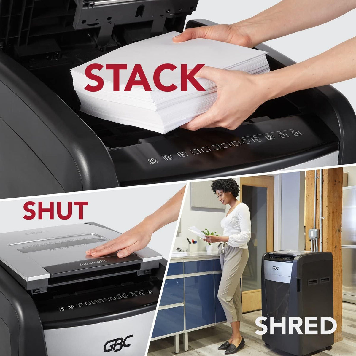 600 Sheet Capacity Micro-Cut Paper Shredder M67311