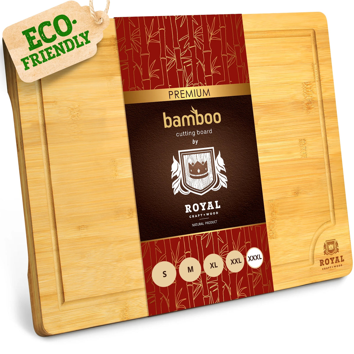 Bamboo Cutting Board 24" x 18" with Juice Groove T794