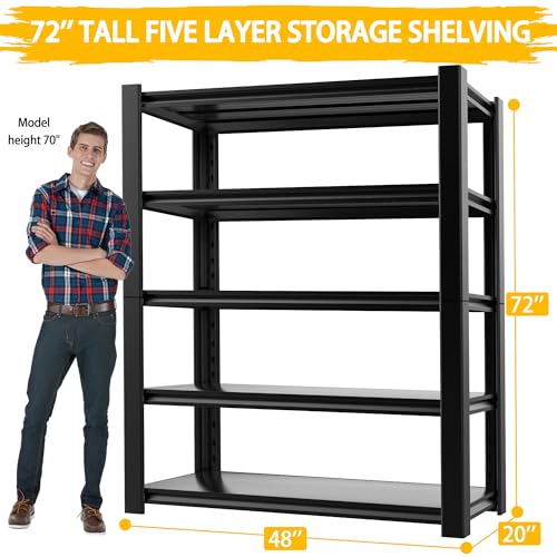 Heavy Duty 5-Tier Metal Standing Shelf Units K61432