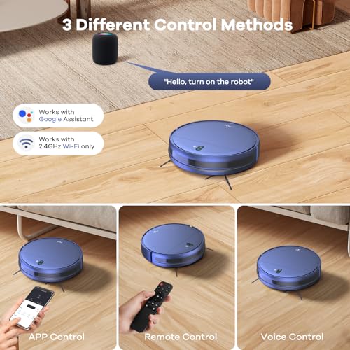 Robot Vacuum and Mop Combo, 2 in 1 Self-Charging I390