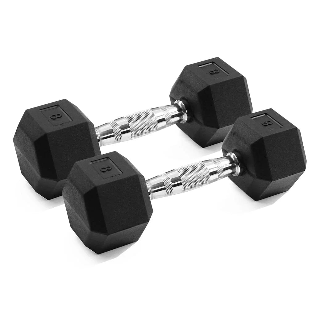 25lb Rubber Hex Dumbbell Pair A23952
