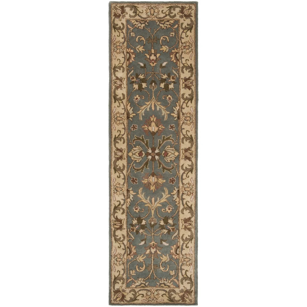 Blue Beige Traditional Wool Area Rug 9'6" x 13'6" P720